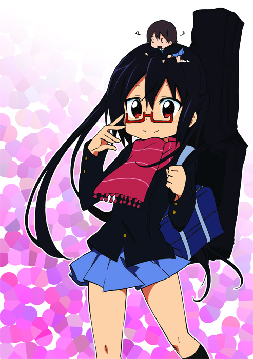 nakano azusa and manabe nodoka (k-on!) drawn by chida_daisuke