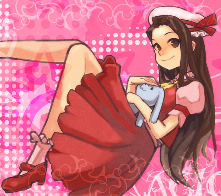 minase iori and usa-chan (idolmaster) drawn by mogamiya_honu