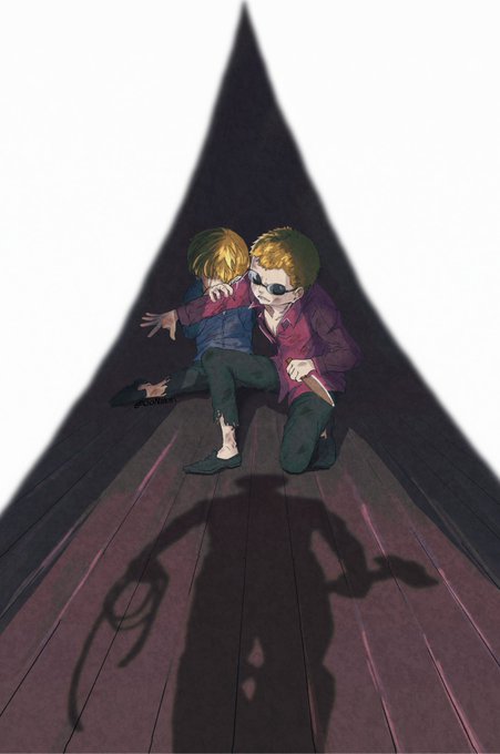 donquixote doflamingo and donquixote rocinante (one piece) drawn by go_21g