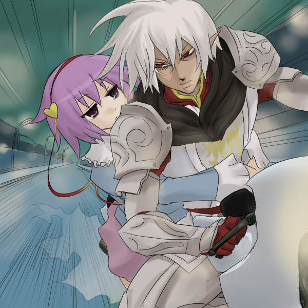 komeiji satori and buront (touhou and 3 more) drawn by oro_(zetsubou_girl)