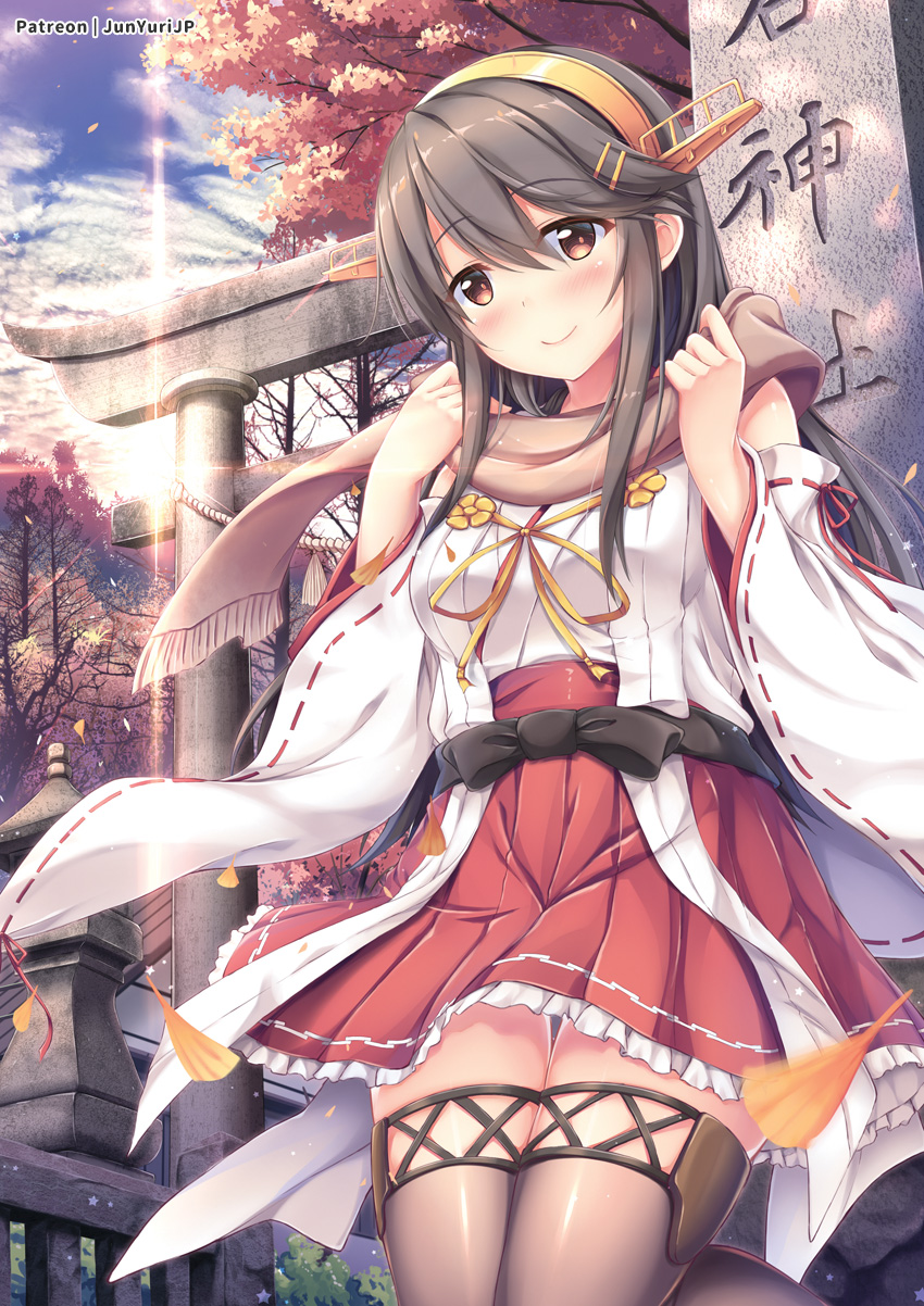 haruna and haruna kai ni (kantai collection) drawn by shirakawako