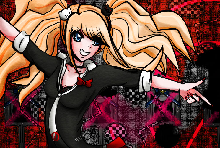 enoshima junko (danganronpa and 1 more) drawn by june183
