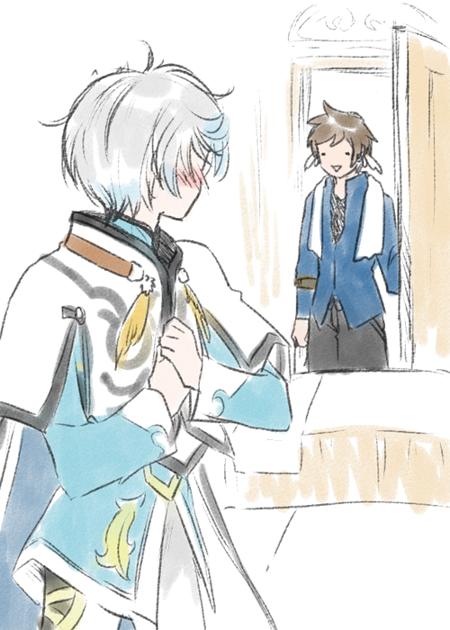 sorey and mikleo (tales of and 1 more) drawn by shiitake_(gensoudou)