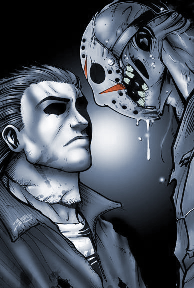jason voorhees and michael myers (friday the 13th and 1 more) drawn by mas_(art-of-mas)