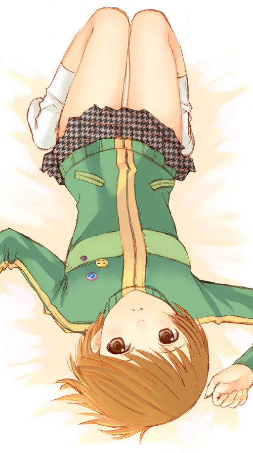 satonaka chie (persona and 1 more) drawn by seiru_(prairie)