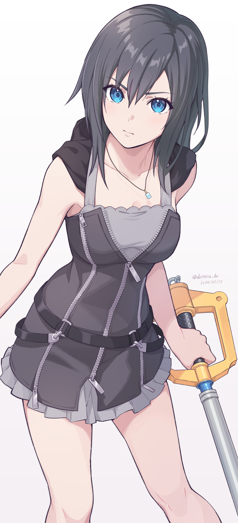 kairi and xion (kingdom hearts) drawn by gogo_(detteiu_de)