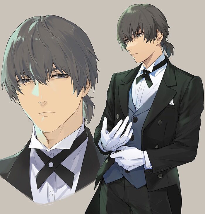 aragaki shinjirou (persona and 1 more) drawn by isa_(peien516)
