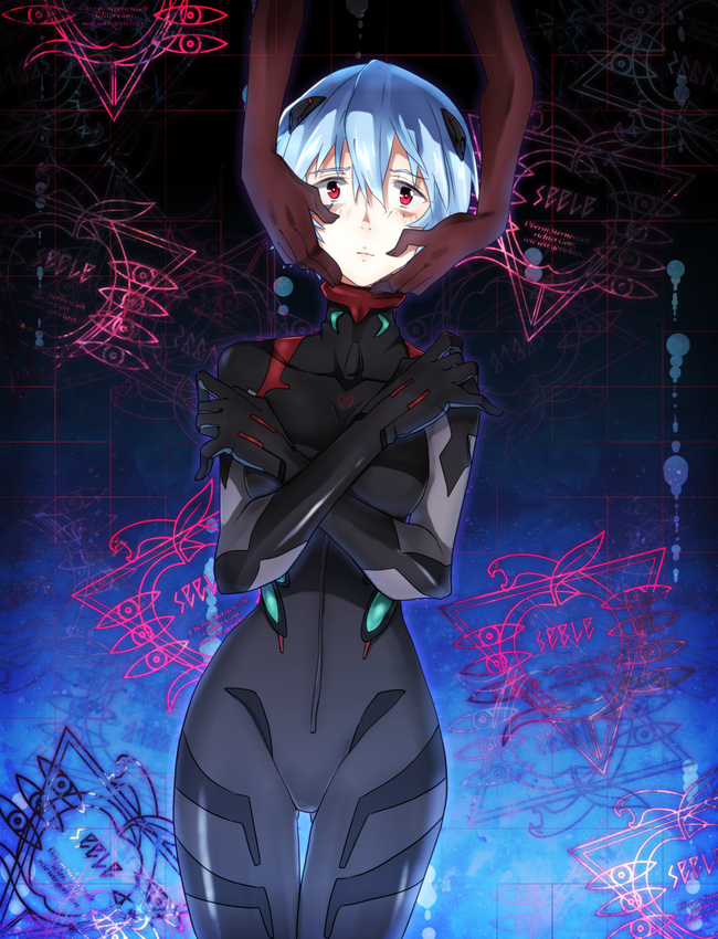 ayanami rei (neon genesis evangelion and 2 more) drawn by oriharaizaya819