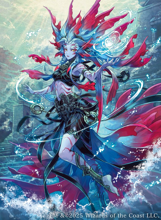tishanas tidebinder (magic: the gathering) drawn by hagiya_kaoru