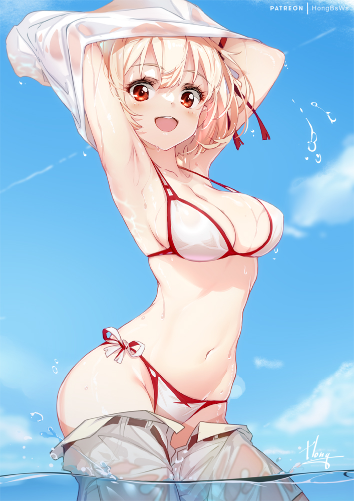 nishikigi chisato (lycoris recoil) drawn by hong_(white_spider)