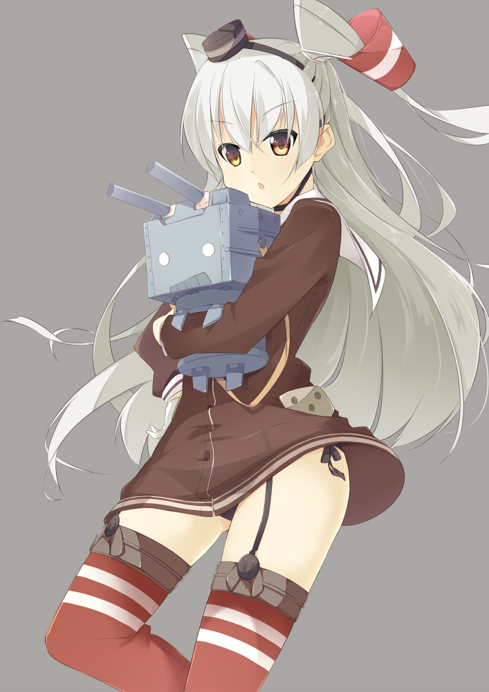 amatsukaze and rensouhou-kun (kantai collection) drawn by sasakura