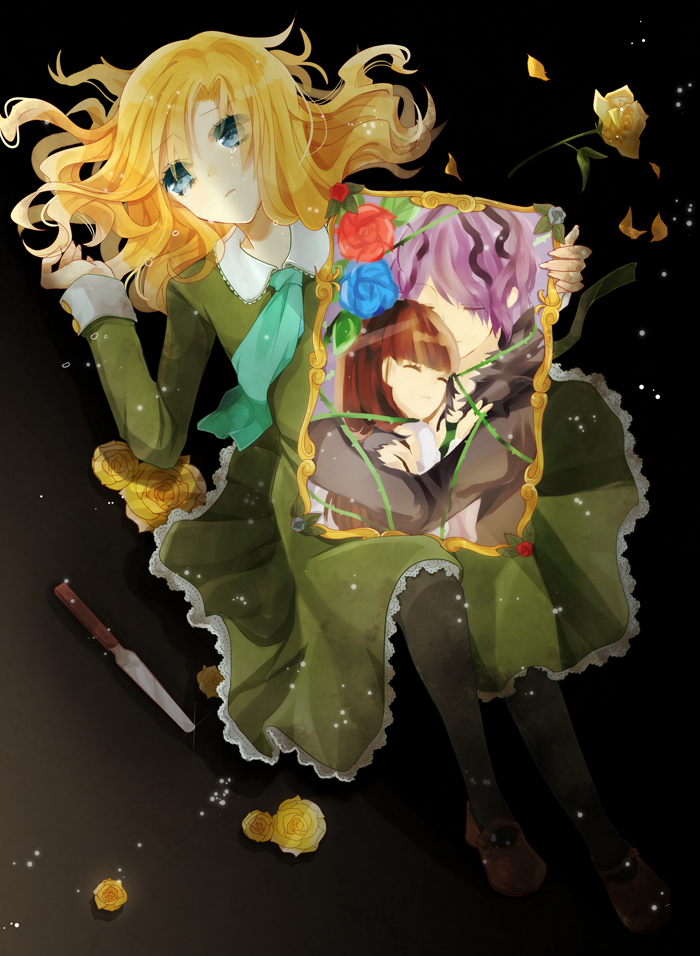 ib, mary, and garry (ib) drawn by yae_(yae_ringo)