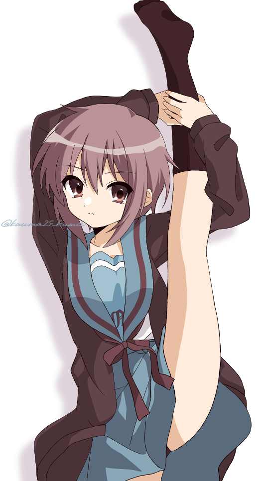 nagato yuki (suzumiya haruhi no yuuutsu) drawn by kuuma25_kuma