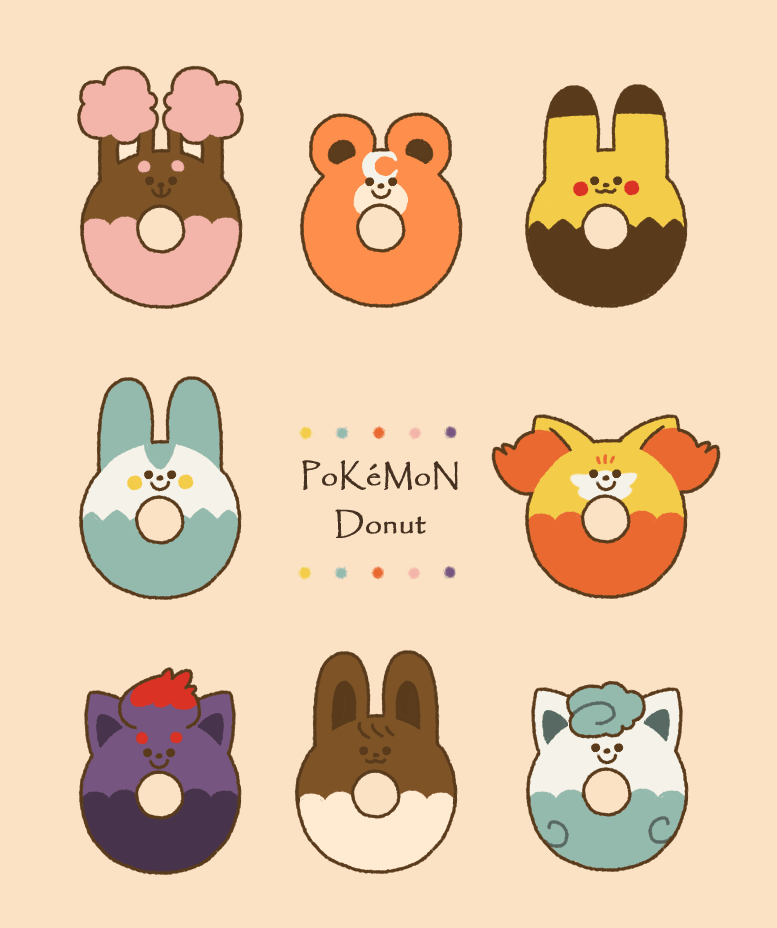 pikachu, eevee, alolan vulpix, fennekin, pachirisu, and 3 more (pokemon) drawn by satsumapotato