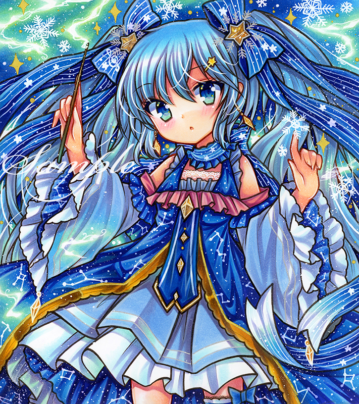 hatsune miku and yuki miku (vocaloid) drawn by rui_(sugar3)