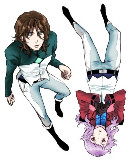 anew returner and lyle dylandy (gundam and 1 more) drawn by higi_(rodriguez)