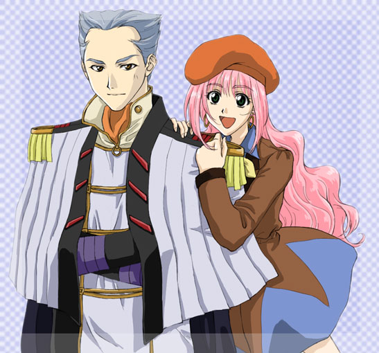 mylene jenius and gamlin kizaki (macross and 1 more) drawn by nesta