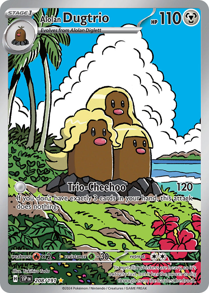 alolan dugtrio and alolan diglett (pokemon and 1 more) drawn by tada_yukihiro
