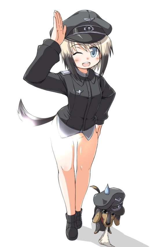 erica hartmann (world witches series and 1 more) drawn by naitou_kouse