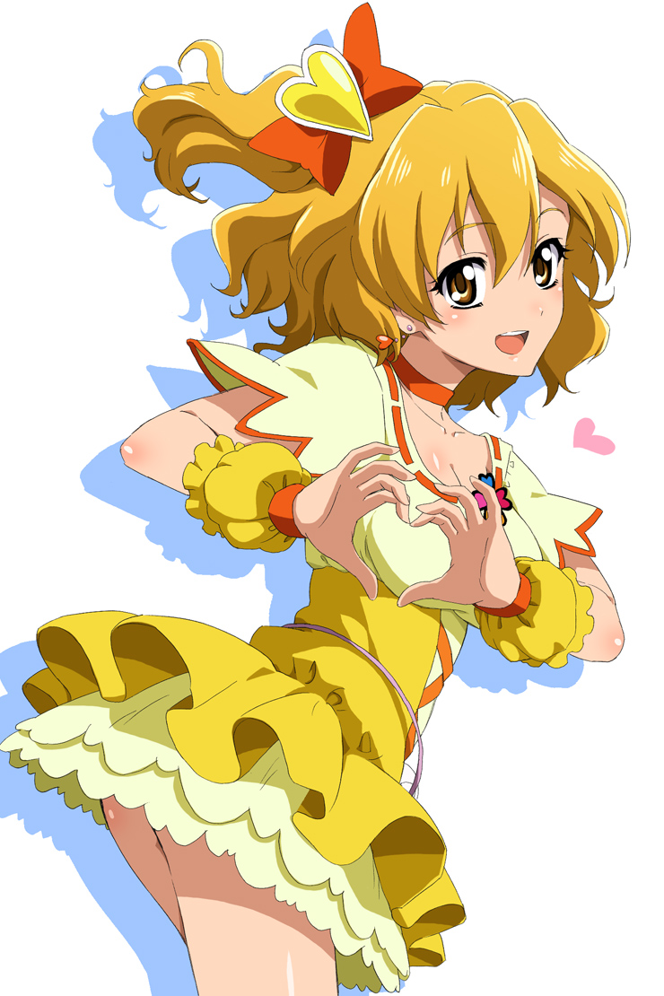yamabuki inori and cure pine (precure and 1 more) drawn by fujimaru_(bluebrand)