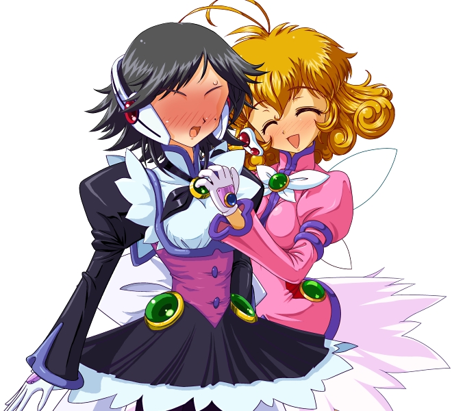 kasuga yui and shinozaki ai (corrector yui) drawn by obara_gaun