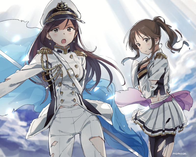 nitta minami and takamori aiko (idolmaster and 2 more) drawn by momose_(oqo)