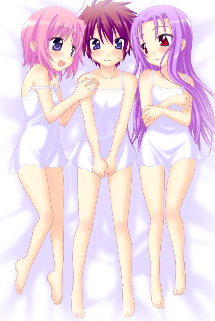 caro ru lushe, erio mondial, and lutecia alpine (lyrical nanoha and 2 more) drawn by saki_chisuzu
