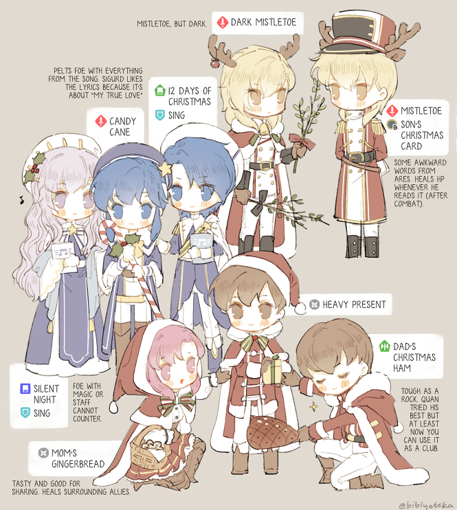 seliph, sigurd, deirdre, leif, ares, and 3 more (fire emblem and 2 more) drawn by lucia_(biblyoteka)