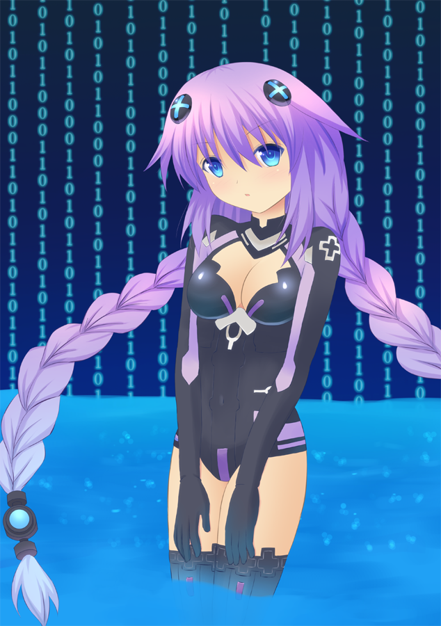 neptune and purple heart (neptune) drawn by shizukage_(shizukageya)