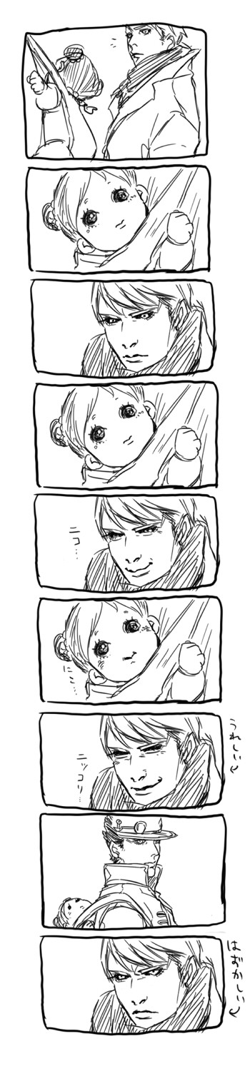 kujo jotaro, kujo jolyne, and risotto nero (jojo no kimyou na bouken and 3 more) drawn by bashiko