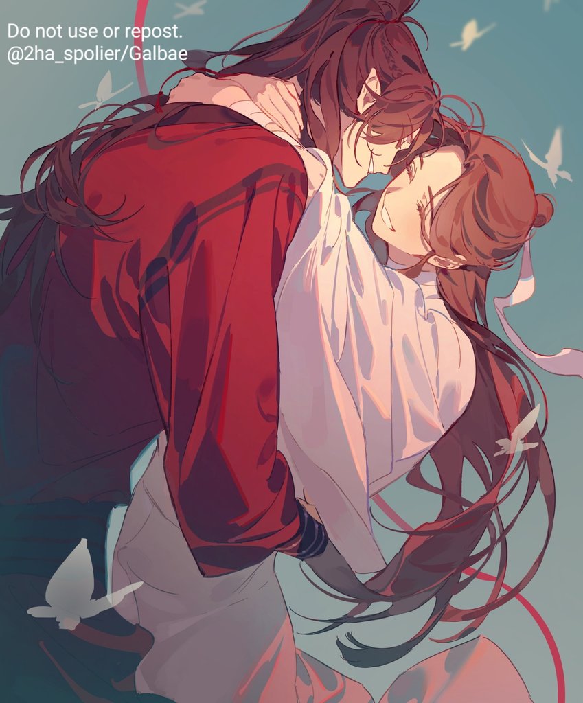 xie lian and hua cheng (tianguan cifu) drawn by galbae