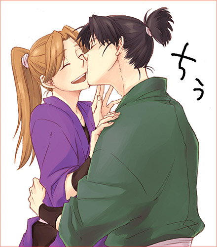shioe monjirou, kema tomesaburou, and tamura mikiemon (rakudai ninja rantarou) drawn by wakaya_hana
