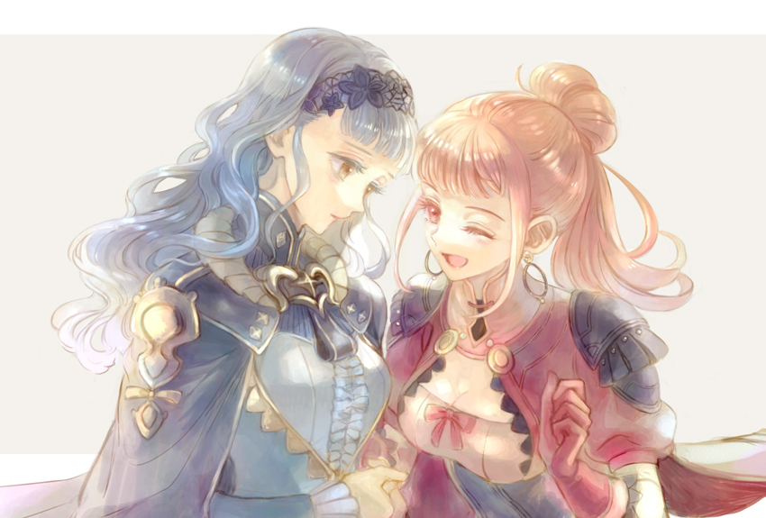 hilda valentine goneril and marianne von edmund (fire emblem and 2 more) drawn by kuzumosu