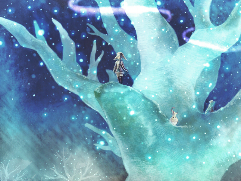 melia antiqua, shulk, and riki (xenoblade chronicles and 1 more) drawn by kutta