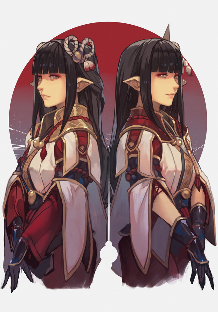 hinoa and minoto (monster hunter and 1 more) drawn by hungry_clicker