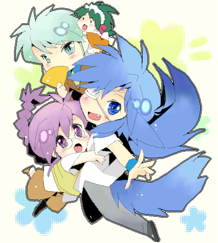 jochuu-san, follower, angelous lazward, and jochuu-san's master (original) drawn by yagisaka_seto