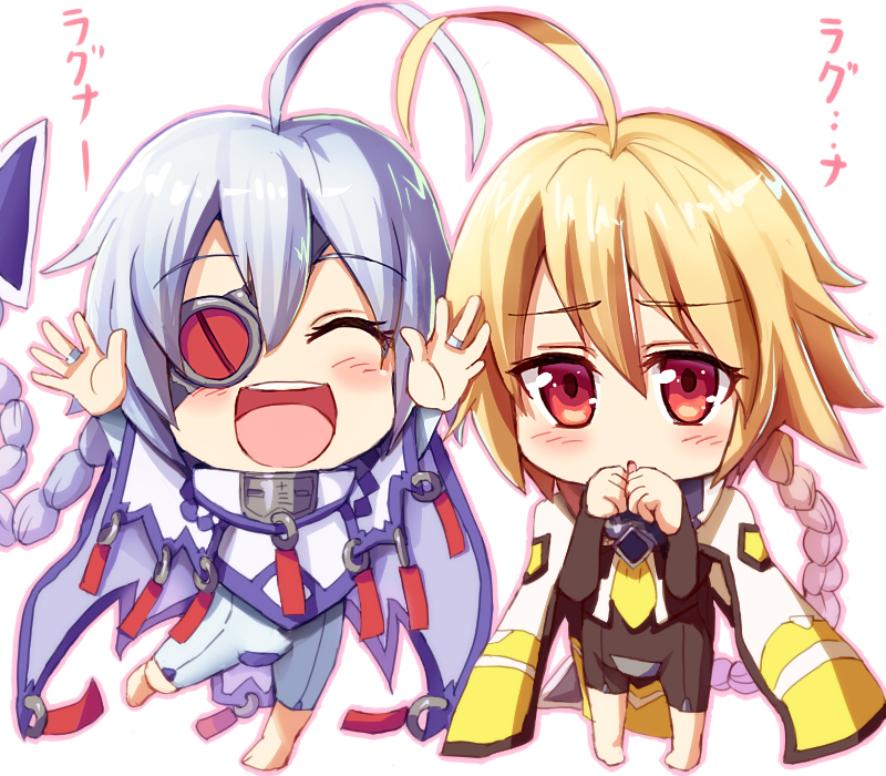 nu-13 and lambda-11 (blazblue) drawn by masa_tarou