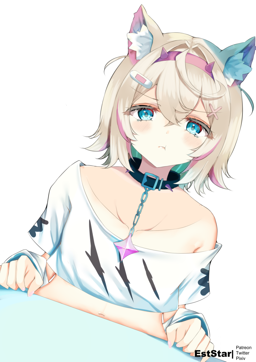 mococo abyssgard (hololive and 1 more) drawn by aties20