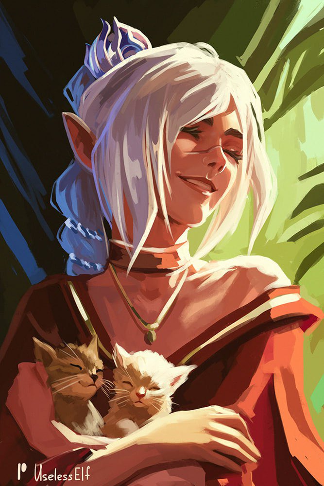 shadowheart (dungeons & dragons and 2 more) drawn by useless_elf