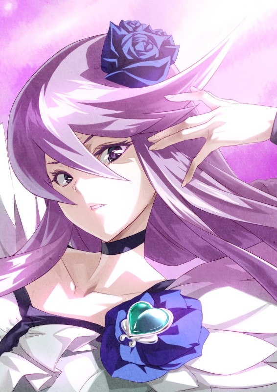 tsukikage yuri and cure moonlight (precure and 1 more) drawn by shimotsuki_eight