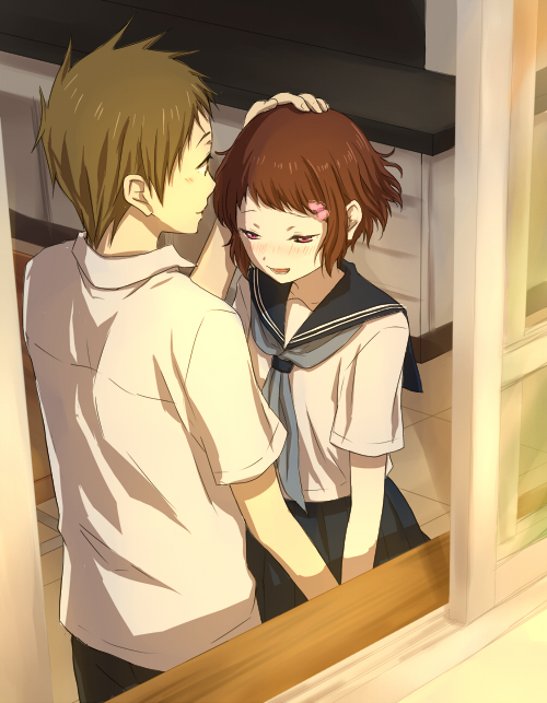 ibara mayaka and fukube satoshi (hyouka) drawn by rito453