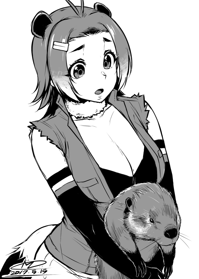 american beaver (kemono friends) drawn by mitsuba_minoru