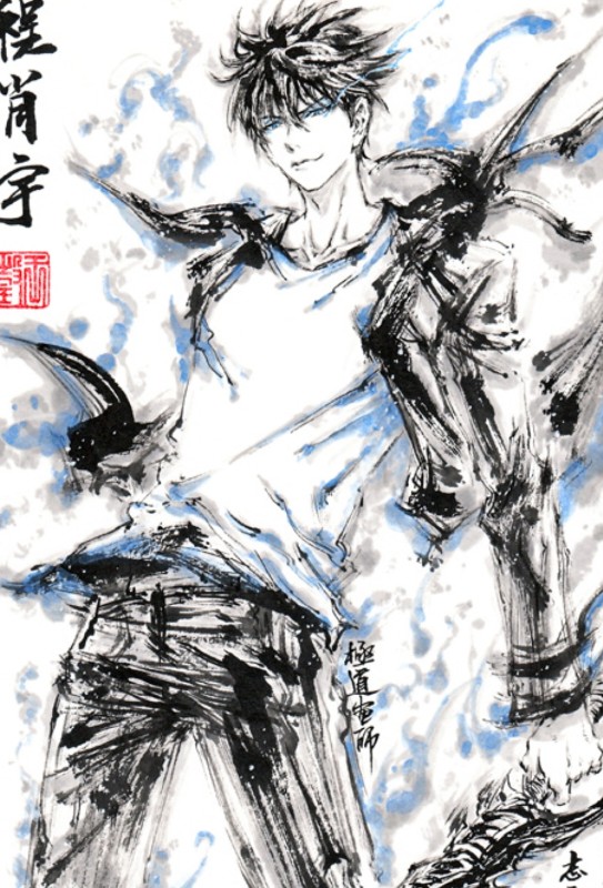 sung jin-woo (solo leveling) drawn by jidao_huashi