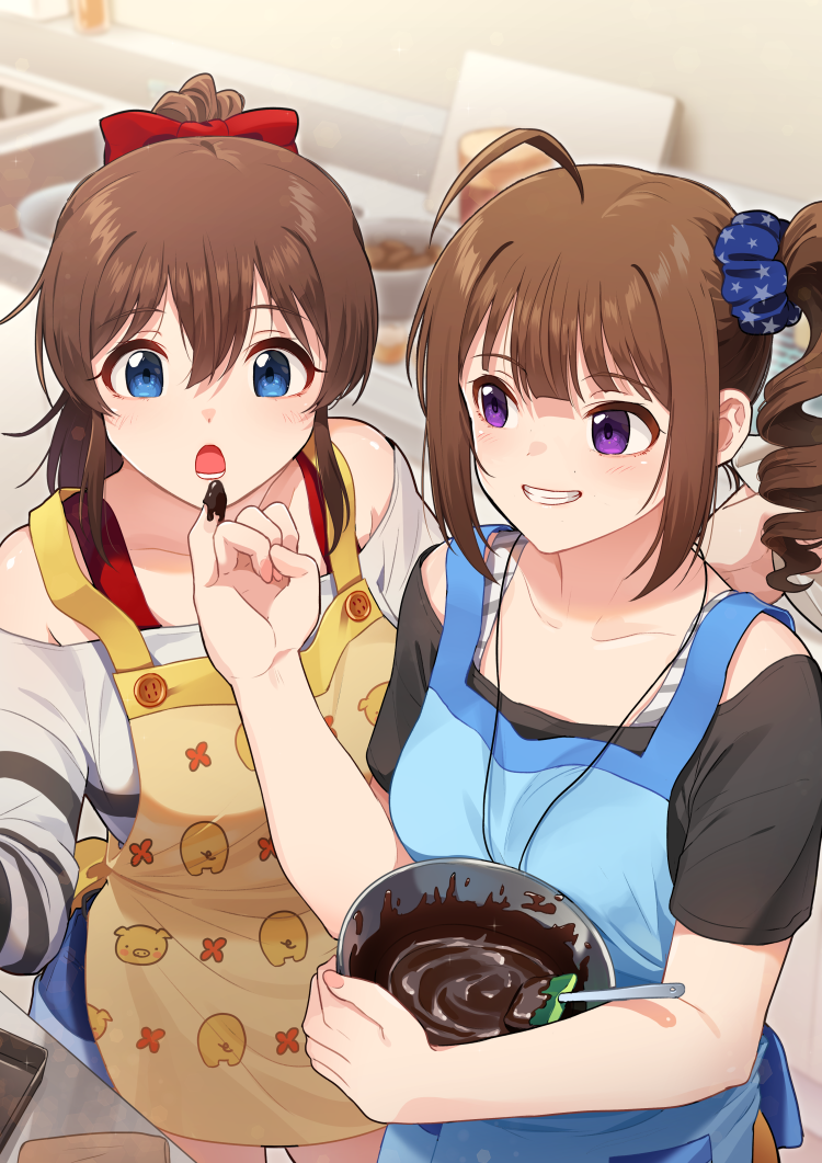 yokoyama nao and satake minako (idolmaster and 1 more) drawn by kamille_(vcx68)
