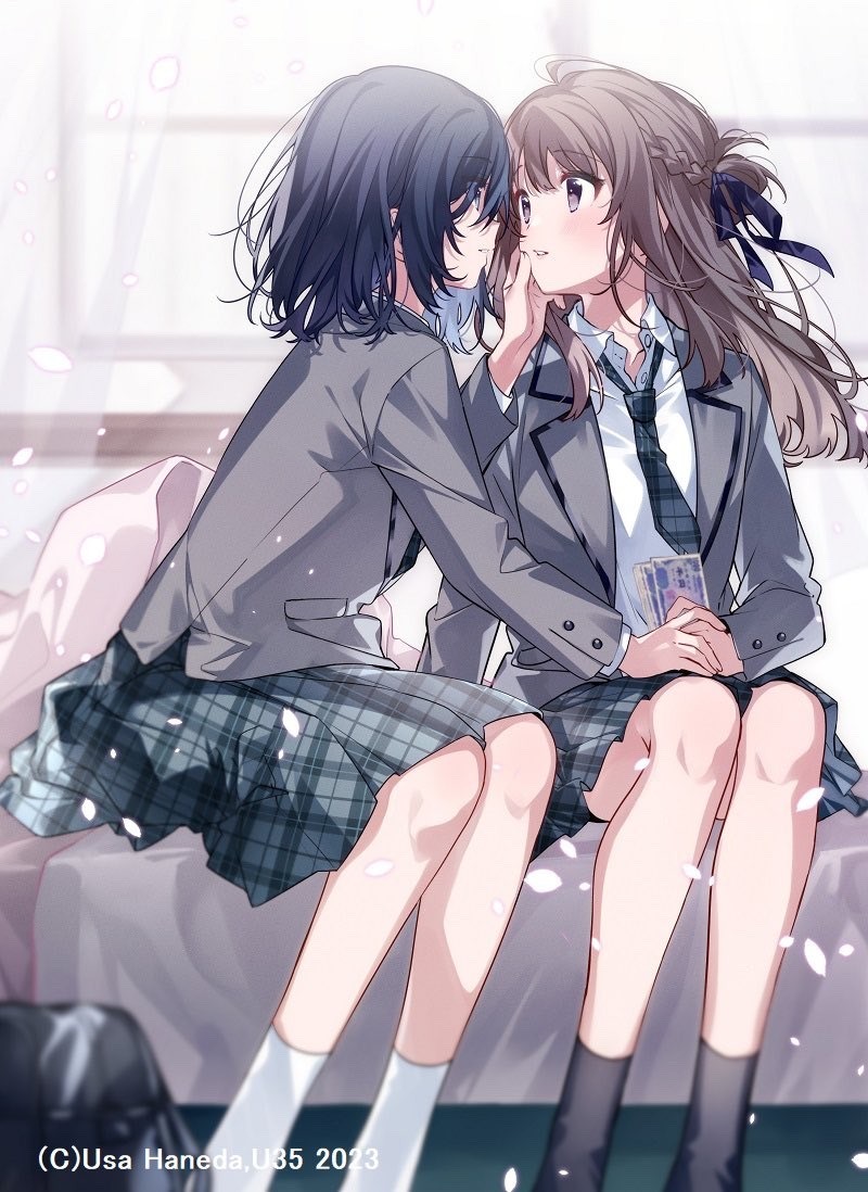 miyagi shiori and sendai hazuki (shuuniichido classmate wo kau hanashi) drawn by u35
