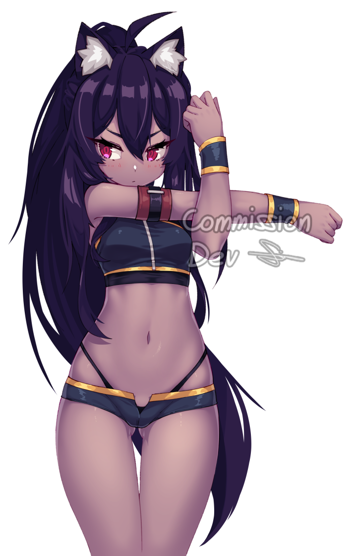 brown kemomimi-chan (original and 1 more) drawn by dev_(dev0614)