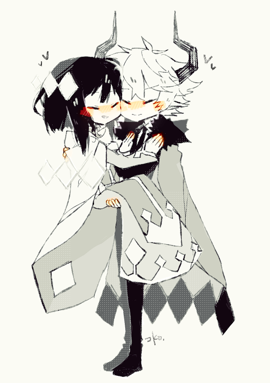 kcalb and etihw (funamusea and 1 more) drawn by sakiroll