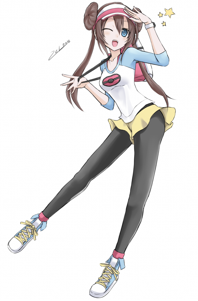 rosa (pokemon and 1 more) drawn by scarlet_zel