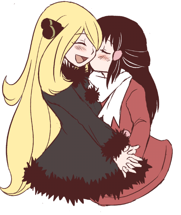 dawn and cynthia (pokemon and 2 more) drawn by kosumo_(kosuhoshi)