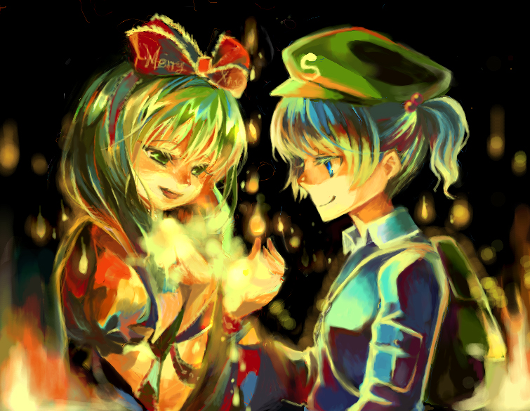 kawashiro nitori and kagiyama hina (touhou) drawn by cis_(carcharias) and tadano_kagekichi